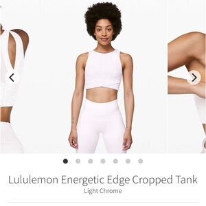 NWT LULULEMON ENERGETIC EDGE CROP TANK